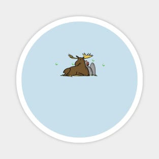 Moose and Squirrel Magnet